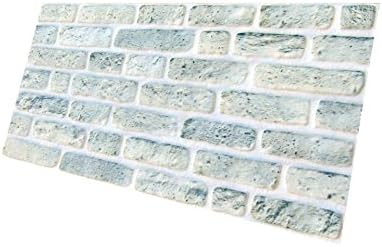 3D Brick Effect Wall Ceiling Panels Polystyrene Tiles Indoor Quick FIX,Easy DIY (ST-115S) [Energy Class A+]