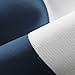 Deconovo Navy Blue Striped Blackout Curtains Rod Pocket Nautical Navy and White Striped Curtains Tie Up Curtain for Kids Room 46W X 63L Navy Blue 1 Panel