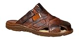 Lukpol Mens Orthopedic Form Buffalo Leather Sandals Model-868