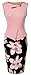 HOMEYEE Women's Elegant Chic Bodycon Formal Dress B288 (S, Light Pink)