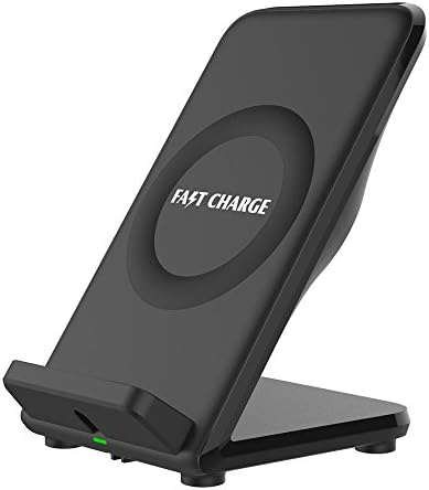 Kaci QI 7.5W Wireless Charger Stand for iPhone 8 / 8 Plus, iPhone X, Nexus 5 / 6 / 7, and Other Devices, Provides 10W Fast-Charging for Galaxy S8/ S8+/ S7 / S7 edge / S6 edge+, and Note 5