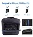 Sony PS4 Game Console Handbag, PS4 Pro/Slim Game Controller Shoulder Bag, Large-Capacity Travel Carrying Case for Sony PS4 Game Consoles and Accessories (Black & Blue-Large)thumb 2