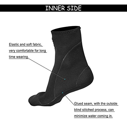 image for NeopSkin Neoprene Socks 3mm Beach Volleyball Sand Soccer Socks Water B