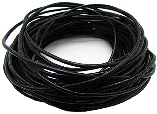 image for thingpad 2.0mm Genuine Round Leather Cord for Bracelet Neckacle Beadin