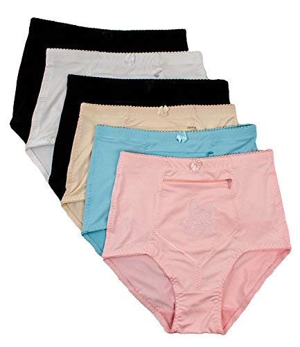 Barbra Lingerie Women's 6 Pack Pocket Underwear (Large)