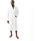 Cozy Earth Luxe Bath Robe, Unisex Luxury Robe for Women and Men | Soft Cotton and Viscose from Bamboo Blend, Plush Lightweight with Pockets