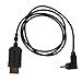 Lightweight Right Angle Mini to Standard Cable