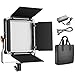 Neewer Upgraded 480 LED Panel, Dimmable Bi-Color LED Video Light with LCD Screen for Product Photography, Studio Video Shooting, Durable Metal with U Bracket and Barndoor, 3200-5600K, CRI 96+