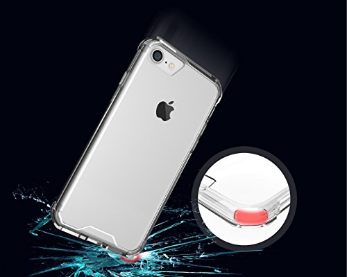 iPhone 7 Case iPhone 8 Case Airbag Anti Fall Sleeve Case Shock Proof for iPhone 7 and iPhone 8 Border Protective Cover, Transparent Shell (White)