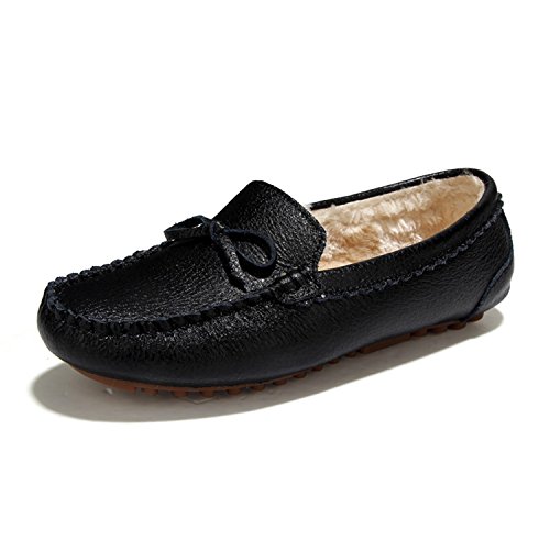 Tiosebon women s leather comfortable round toe softsole driving f…