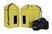 Ape Case Cubeze Duo (ACQB 41) Flexible Padded Storage Bags; Removable & Adjustable Padded Inserts; Drawstring Closure; Hi-Vis Yellow Interior; Exterior Pockets for Accessories; Yellow (2 Pack)