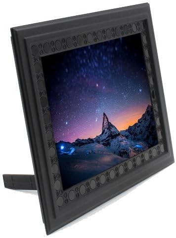 Rhea HD 720P Photo Frame Hidden Spy Camera Night Vision Motion Activated Home Security Camera Nanny Cam Video Recorder Covert DVR with Built-in 10000mah Battery, 2 Year Long Standby-black