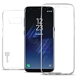 CoverON WrapGuard Series Samsung Galaxy S8 Case, Clear Flexible Soft Rubber 2-Piece Front and Back TPU Phone Cover