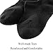 Mottee&Zconia No Show Socks Men Low Cut Ankle Short Socks for Men Black Casual Anti-slid Socks with Non Slip Grip for Men Size8-11