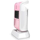 Mini Heater by C&L, Perfect for personal Use In the Office,Home, Or when travel to cold places. Automatic Over Heat Protection And Angle Adjustable. (Pink)