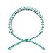 BEAUTEVER Crystal Ocean Bracelet Glass Bead Waterproof Bracelet Wax Rope Braid Beach Handmade Men Women Jewelry-Cyan-blue