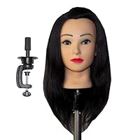 Zvena Beauty 22 " 100% Human Hair Cosmetology Mannequin Manikin Training Head (ANNIE+C-V1)