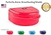 Nipple Shield Case, Pacifier Case, for Nipple Shields and Breast Shields, Pacifier Holder, Nursing Case, Good for Diaper Bag, Purse, Travel, BPA Free, Durable, Made in The USA (Flamingo Pink)
