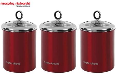 morphy richards dimensions tea coffee sugar canisters