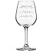 National Etching Funny Wine Glass with “Classy, Sassy, Smart-Assy” Gauge Saying, Classic Stemmed Wine Glass for Women and Men