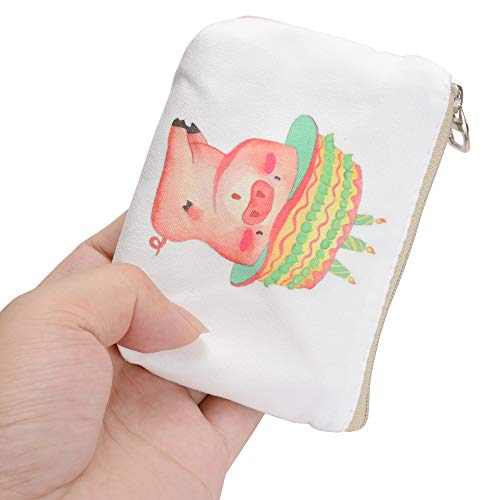 Women and Girls Cute Fashion Coin Purse Wallet Bag Change Pouch Key Holder (Small Pink Pig) - Thumbnail 6