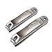 Hfun Nail Clippers Set - Stainless Steel Fingernail and Toenail Clipper Kit (Champagne)