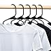 HOUSE DAY Plastic Clothes Hangers for Clothing, Closet, Coats & Shirts - Durable, Slim & Space Saving - Heavy Duty Durable Hangers Clothes Hangers (40 Pack, Black)