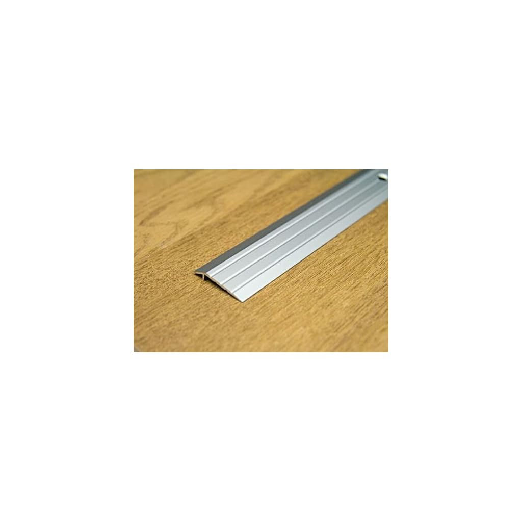 Ramp Edge Carpet 30x5mm x 1M Aluminium Door Trim Floors at Different Levels TMW Profiles (Silver