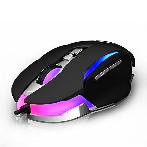 Gaming Mouse,Powpro Gfun PP-BM600 Gaming Mouse 250-4000 DPI Ergonomic Comfortable Grip High Precision Computer Mouse