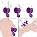 2 PCS Electric Nipples Sucker Pump-Pelepas Medical Silicone Silent Powerful Vibrating Bullet Breast Pump Clit Massager Teasers Sex Toys Suitable for Both Sexes (Purple)
