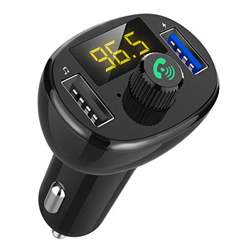 Bluetooth FM Transmitter,Bluetooth Car Kit, 5V 3.1A Dual USB Ports Charger, Hands-Free Calling, U-Disk MP3 Player(AZWang-BT23) - Thumbnail 7