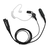 GoodQbuy® Covert Acoustic Tube Two-way Radio Surveillance Earpiece Kit for Motorola Radio XPR3300 XPR3500 XIR P6620 XIR P6600 DP2400 DP2600 E8600 E8608 MotoTRBO