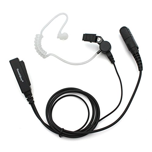 GoodQbuy® Covert Acoustic Tube Two-way Radio Surveillance Earpiece Kit for Motorola Radio XPR3300 XPR3500 XIR P6620 XIR P6600 DP2400 DP2600 E8600 E8608 MotoTRBO