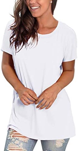 NSQTBA Womens T Shirts Short Sleeve Crewneck Tees Plain Workout Tops Loose Fit 3 NSQTBA Womens T Shirts Short Sleeve Crewneck Tees Plain Workout Tops Loose Fit