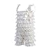 Zcaynger Baby Girls Bowknot Lace Folds Romper and Headband (L（12-24month）, Beige)