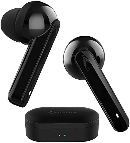 MYCARBON V5.0 Ecouteur Bluetooth sans Fil Oreillette Bluetooth Double Micro Autonomie 6h Max Casque Intra-auriculaire pour iPhone Samsung Huawei Xiaomi Sony