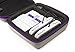 Amazon Basics Carrying Case for Super NES Classic and Accessories - 8.5 x 3.5 x 8.5 Inches, Grey with Purple Trim