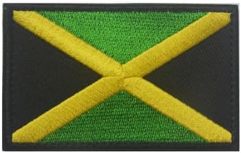 URGREAT Jamaica Flag Velcro Tactical Patch Uniform Military Embroidered Applique