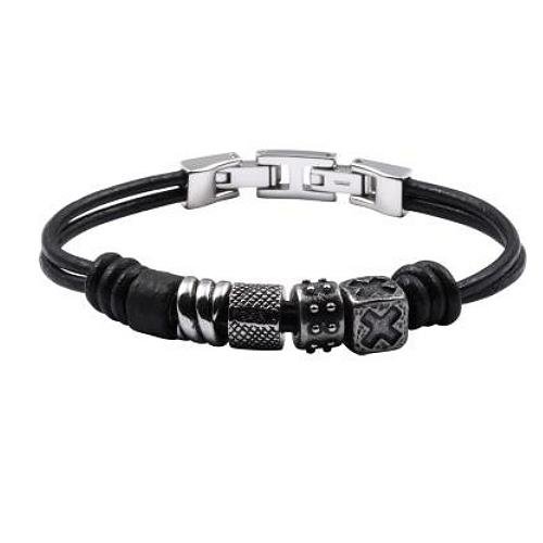 FOSSIL Herren Stahl Armband Edelstahl 20,5 cm