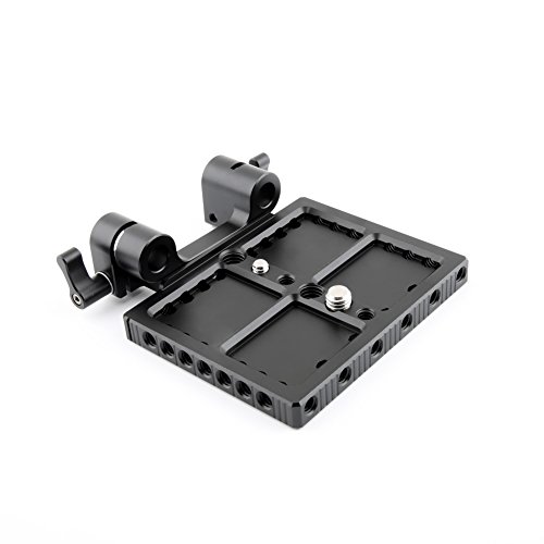 NICEYRIG Easy Baseplate for RED RAVEN RED SCARLET-W RED EPIC-W RED WEAPON 6K/8K S35 with 15mm Rod Clamp