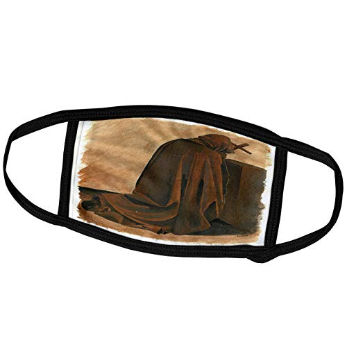 3dRose Face Mask Medium, Print of Gregorian Chant