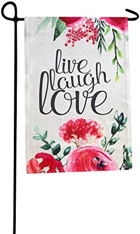 Port North Live Laugh Love Double Sided Outdoor Garden Flag