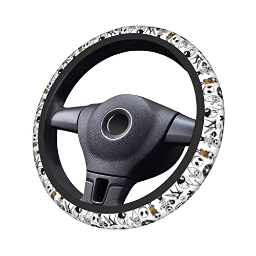 Jack Skellington Car Steering Wheel Cover , 15 inch Universal Fit for