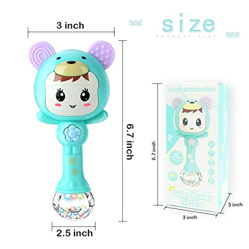 LOFEE Baby Toys 3-12 Months Musical Toy for 6-12 Months Baby Boy, Infant Toy Rings Baby Toys Teething Rattle Toy for 12-18 Months Toy for 3-8 Months Infant Girl Birthday Present for 12-24 Months Baby