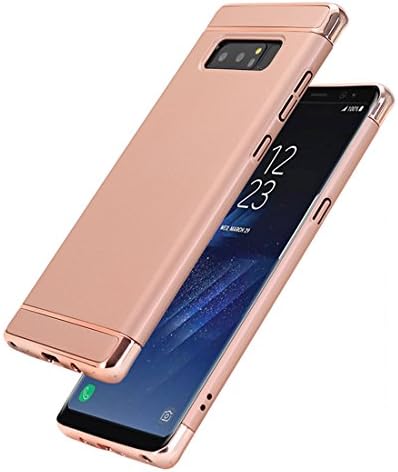 Galaxy Note8 Case,Hayder 3 In 1 Ultra-Thin Hard Case Cover For Galaxy Note8 (Rose Gold)