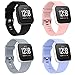Recoppa 4-Pack Compatible with Fitbit Versa 2 Bands, Adjustable Replacement Wristbands Compatible for Fitbit Versa/Versa 2/Versa Lite Edition/Versa Special Edition for Women Men, Small