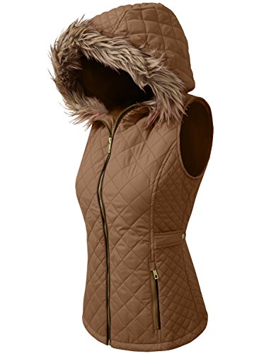 NE PEOPLE Womens Lightweight Quilted Zip Vest