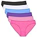 ANZERMIX Women's Breathable Cotton Bikini Panties Pack of 6