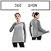 LWJ 1982 Long Sleeve Workout Running Hiking Shirts for Women Yoga Exercise Tops Sun Protect Fitness T(Medium,Grey)