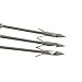 JIEXI HWYP Stainless Steel Fish Hunting Arrows Crossbow Fishing Arrows Pack of 6